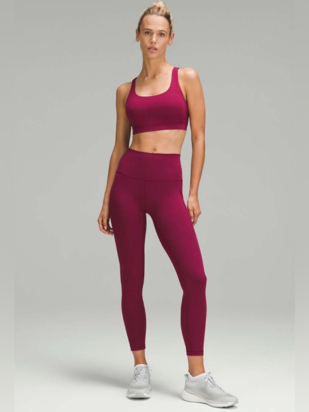 Lululemon Wunder Train High-Rise Tight with Pockets 25. Dark pink Sz 12